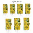 【Genuine】【手帳型】バラ（薔薇）　イエロー