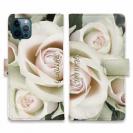 【Genuine】【手帳型】バラ（薔薇）　ホワイト