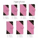 【Genuine】【手帳型】マトラッセ柄　ダイアゴナル　チェック　ピーチピンク