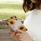 【ROMI HIME】【手帳型】ひまわり　ホワイト