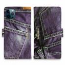 【Genuine】【手帳型】ジーンズ（デニム）　パープル