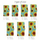 【Genuine】【手帳型】ひまわり　スカイブルー