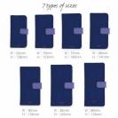 【手帳型】スエード風大人のネイビー