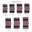 【Genuine】【手帳型】蛇柄 黒蛇 ピンク 横ライン 験担ぎ