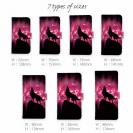 【ROMI HIME】【手帳型】狼ピンク 月