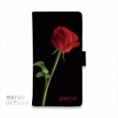 【Genuine】【手帳型】薔薇 　赤　黒