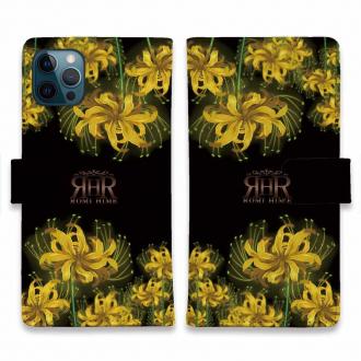 【ROMI HIME】【手帳型】彼岸花　イエロー