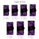 【ROMI HIME】【手帳型】彼岸花　パープル