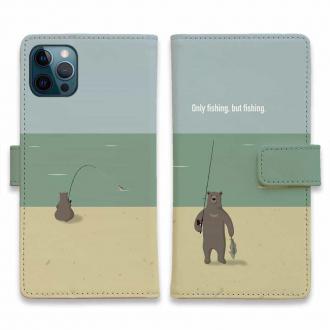 【手帳型】【FISH MAN】クマさんもフィッシング No1