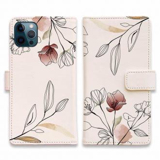 【手帳型】デリケートペイント ピンク