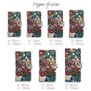 【ROMI HIME】【手帳型】蝶 花 花柄 レトロ ホワイト