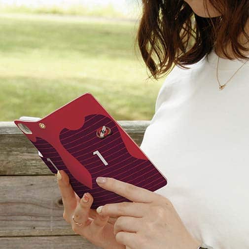 WIDE【手帳型】鹿島高校サッカー部 ユニフォーム 背番号1