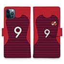 WIDE【手帳型】鹿島高校サッカー部 ユニフォーム 背番号9