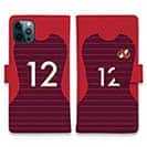 WIDE【手帳型】鹿島高校サッカー部 ユニフォーム 背番号12