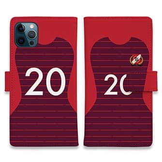 WIDE【手帳型】鹿島高校サッカー部 ユニフォーム 背番号20