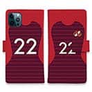 WIDE【手帳型】鹿島高校サッカー部 ユニフォーム 背番号22