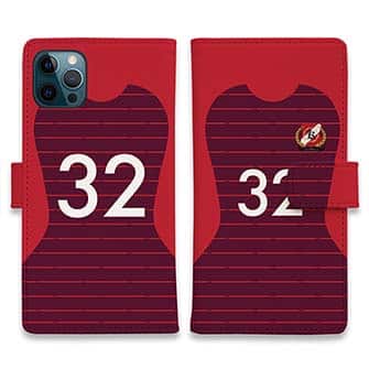 WIDE【手帳型】鹿島高校サッカー部 ユニフォーム 背番号32