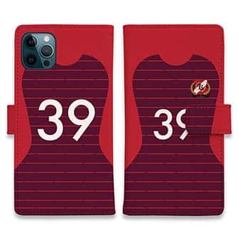 WIDE【手帳型】鹿島高校サッカー部 ユニフォーム 背番号39