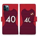 WIDE【手帳型】鹿島高校サッカー部 ユニフォーム 背番号40