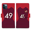 WIDE【手帳型】鹿島高校サッカー部 ユニフォーム 背番号49