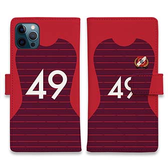 WIDE【手帳型】鹿島高校サッカー部 ユニフォーム 背番号49