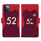 WIDE【手帳型】鹿島高校サッカー部 ユニフォーム 背番号52