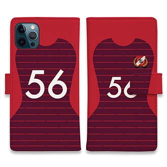 WIDE【手帳型】鹿島高校サッカー部 ユニフォーム 背番号56