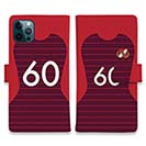 WIDE【手帳型】鹿島高校サッカー部 ユニフォーム 背番号60