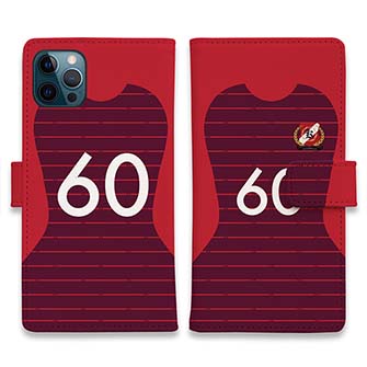 WIDE【手帳型】鹿島高校サッカー部 ユニフォーム 背番号60