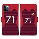 WIDE【手帳型】鹿島高校サッカー部 ユニフォーム 背番号71