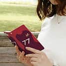 WIDE【手帳型】鹿島高校サッカー部 ユニフォーム 背番号77