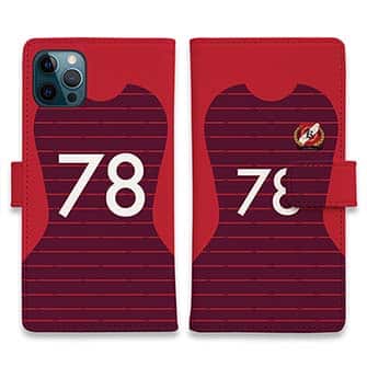 WIDE【手帳型】鹿島高校サッカー部 ユニフォーム 背番号78