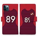 WIDE【手帳型】鹿島高校サッカー部 ユニフォーム 背番号89