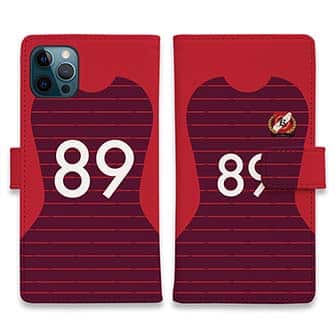 WIDE【手帳型】鹿島高校サッカー部 ユニフォーム 背番号89