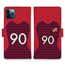 WIDE【手帳型】鹿島高校サッカー部 ユニフォーム 背番号90