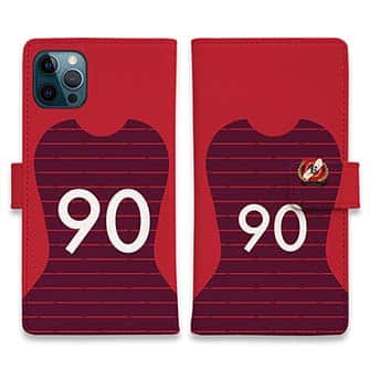 WIDE【手帳型】鹿島高校サッカー部 ユニフォーム 背番号90