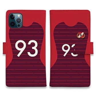 WIDE【手帳型】鹿島高校サッカー部 ユニフォーム 背番号93