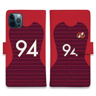 WIDE【手帳型】鹿島高校サッカー部 ユニフォーム 背番号94