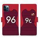 WIDE【手帳型】鹿島高校サッカー部 ユニフォーム 背番号96