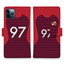 WIDE【手帳型】鹿島高校サッカー部 ユニフォーム 背番号97