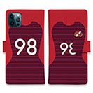 WIDE【手帳型】鹿島高校サッカー部 ユニフォーム 背番号98