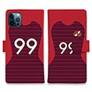 WIDE【手帳型】鹿島高校サッカー部 ユニフォーム 背番号99