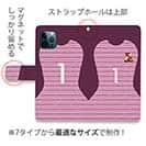 WIDE【手帳型】鹿島高校サッカー部 GKユニフォーム（ピンク） 背番号1