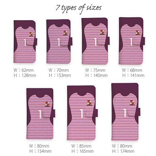 WIDE【手帳型】鹿島高校サッカー部 GKユニフォーム（ピンク） 背番号1