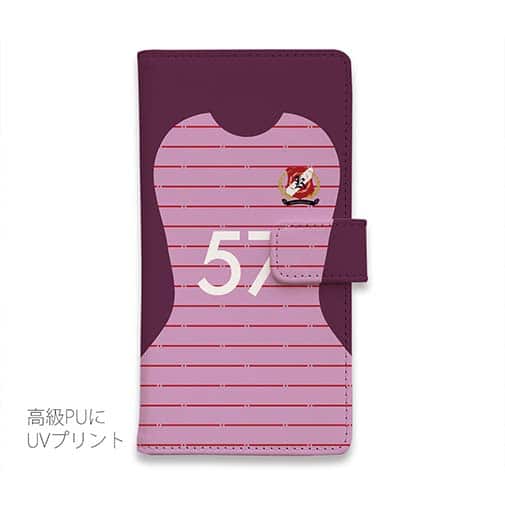 WIDE【手帳型】鹿島高校サッカー部 GKユニフォーム（ピンク） 背番号57
