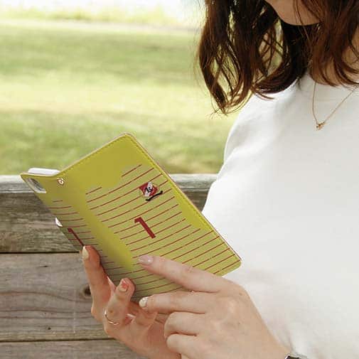 WIDE【手帳型】鹿島高校サッカー部 GKユニフォーム（ピンク） 背番号1