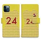 WIDE【手帳型】鹿島高校サッカー部 GKユニフォーム（ピンク） 背番号24