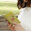 WIDE【手帳型】鹿島高校サッカー部 GKユニフォーム（ピンク） 背番号39