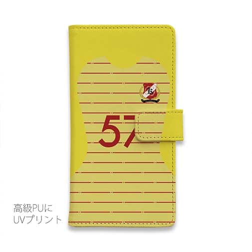 WIDE【手帳型】鹿島高校サッカー部 GKユニフォーム（ピンク） 背番号57