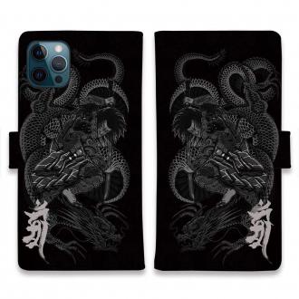 【彫姫】【手帳型】【Stick Case】九紋龍史進と龍　和彫りデザイン
